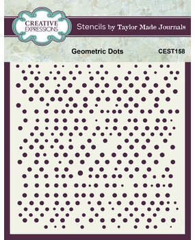 Creative Expressions Geometric Dots 6x6 Inch Stencil (CEST158) Creative Expressions Geometric Dots 6x6 Inch Stencil (CEST158)