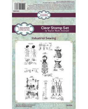 Creative Expressions Taylor Made Journals Clear Stamp Industrial Sewing (CEC1091) Creative Expressions Taylor Made Journals Clear Stamp Industrial Sewing (CEC1091)