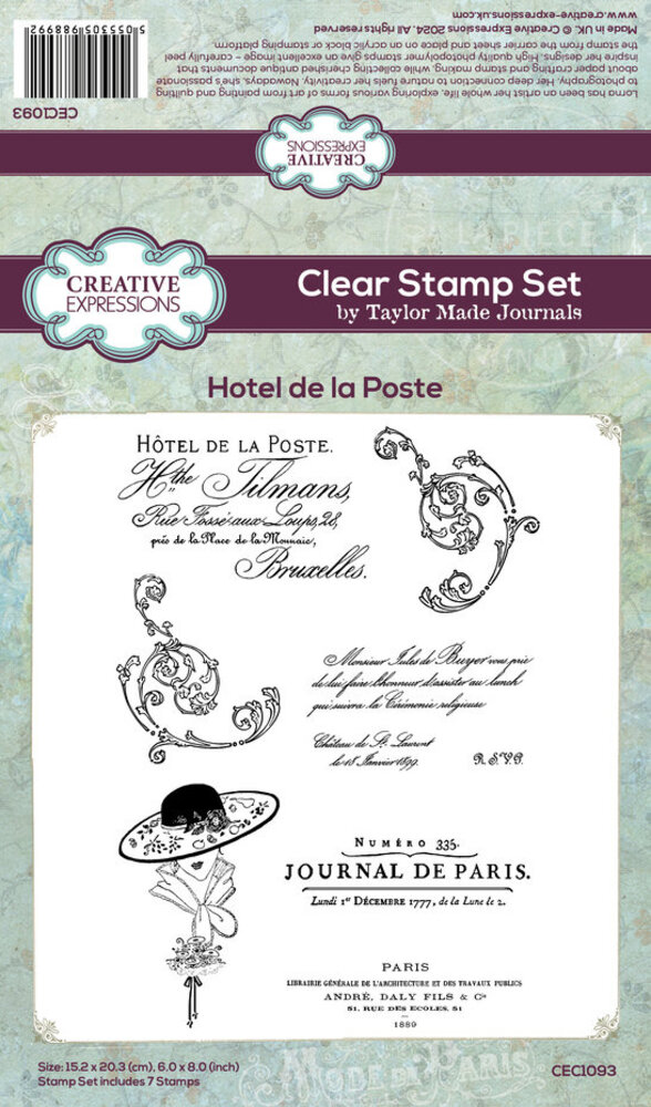 Creative Expressions Taylor Made Journals Clear Stamp Hotel de la Poste (CEC1093) Creative Expressions Taylor Made Journals Clear Stamp Hotel de la Poste (CEC1093)