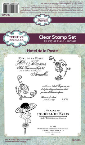 Creative Expressions Taylor Made Journals Clear Stamp Hotel de la Poste (CEC1093) Creative Expressions Taylor Made Journals Clear Stamp Hotel de la Poste (CEC1093)