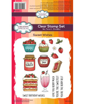 Creative Expressions Jane's Doodles Clear Stamp Set Sweet Wishes (CEC1096) Creative Expressions Jane's Doodles Clear Stamp Set Sweet Wishes (CEC1096)