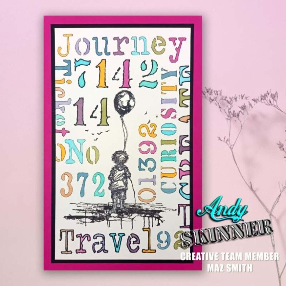 Creative Expressions Andy Skinner Pre-Cut Rubber Stamp A6 The Places You Will Go (CEASR058)