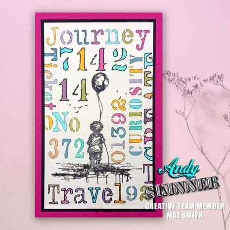 Creative Expressions Andy Skinner Pre-Cut Rubber Stamp A6 The Places You Will Go (CEASR058)