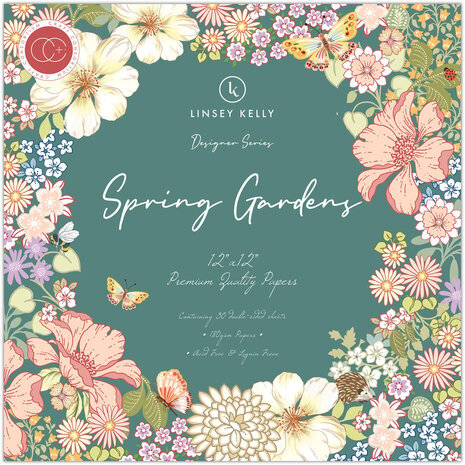 Craft Consortium Spring Gardens 12x12 Inch Paper Pad (CCDPAD002) Craft Consortium Spring Gardens 12x12 Inch Paper Pad (CCDPAD002)