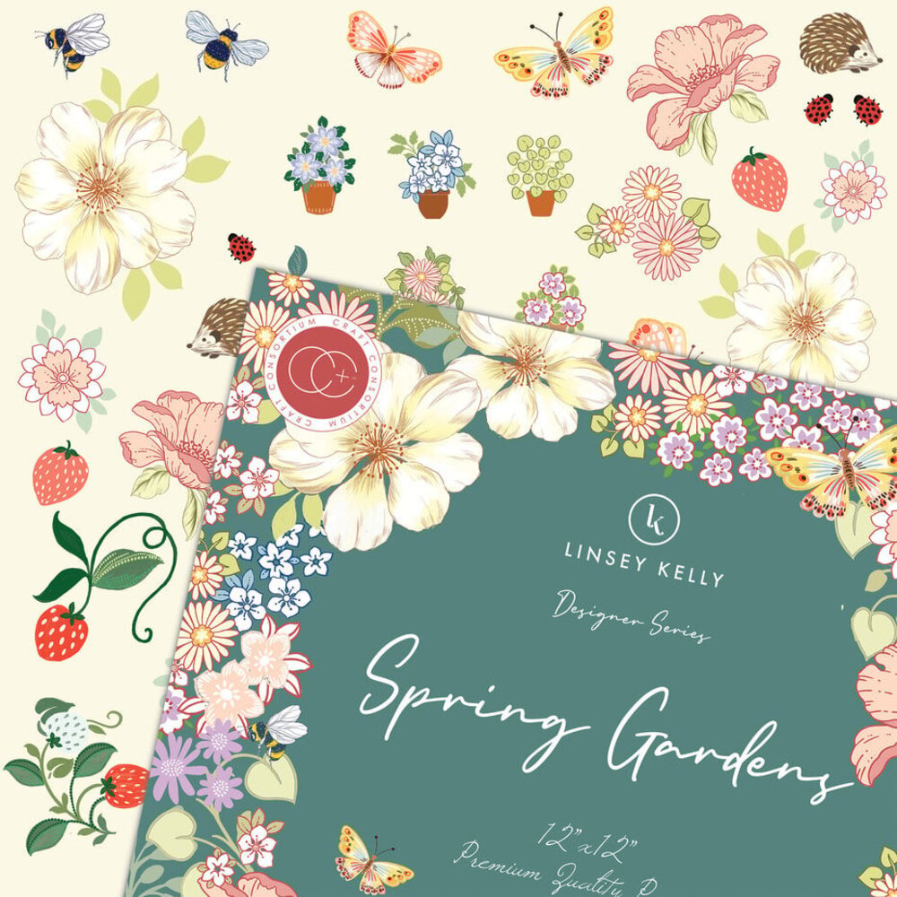 Craft Consortium Spring Gardens 12x12 Inch Paper Pad (CCDPAD002) Craft Consortium Spring Gardens 12x12 Inch Paper Pad (CCDPAD002)