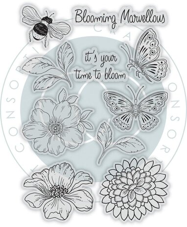 Craft Consortium Spring Gardens Clear Stamps (CCDSTMP001) Craft Consortium Spring Gardens Clear Stamps (CCDSTMP001)