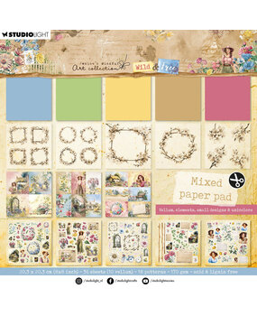 Studio Light Wild & Free 8x8 Inch Mixed Paper Pad (JMA-WAF-MPP184) Studio Light Wild & Free 8x8 Inch Mixed Paper Pad (JMA-WAF-MPP184)