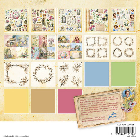 Studio Light Wild & Free 8x8 Inch Mixed Paper Pad (JMA-WAF-MPP184) Studio Light Wild & Free 8x8 Inch Mixed Paper Pad (JMA-WAF-MPP184)