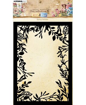 Studio Light Wild & Free Masking Stencil Sprig Border (JMA-WAF-MASK283)