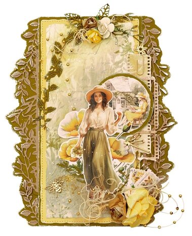 Studio Light Wild & Free Masking Stencil Sprig Border (JMA-WAF-MASK283)