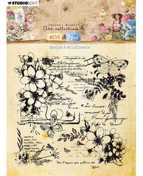 Studio Light Wild & Free Clear Stamps Script & Wildflowers (JMA-WAF-STAMP671) Studio Light Wild & Free Clear Stamps Script & Wildflowers (JMA-WAF-STAMP671)