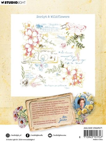 Studio Light Wild & Free Clear Stamps Script & Wildflowers (JMA-WAF-STAMP671) Studio Light Wild & Free Clear Stamps Script & Wildflowers (JMA-WAF-STAMP671)