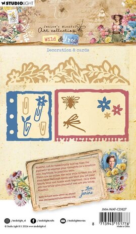 Studio Light Wild & Free Snijmal Decoration & Cards (JMA-WAF-CD827) Studio Light Wild & Free Snijmal Decoration & Cards (JMA-WAF-CD827)