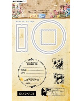 Studio Light Wild & Free Stamp & Die Round ATC & Stamps (JMA-WAF-SCD81) Studio Light Wild & Free Stamp & Die Round ATC & Stamps (JMA-WAF-SCD81)