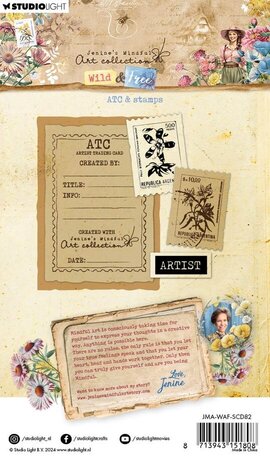 Studio Light Wild & Free Stamp & Die ATC & Stamps (JMA-WAF-SCD82) Studio Light Wild & Free Stamp & Die ATC & Stamps (JMA-WAF-SCD82)