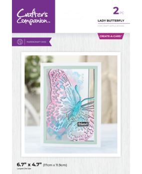 Crafter's Companion Lady Butterfly Create-a-Card Dies (CC-MD-CAD-LABU) Crafter's Companion Lady Butterfly Create-a-Card Dies (CC-MD-CAD-LABU)