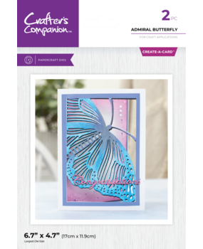Crafter's Companion Admiral Butterfly Create-a-Card Dies (CC-MD-CAD-ADBU) Crafter's Companion Admiral Butterfly Create-a-Card Dies (CC-MD-CAD-ADBU)