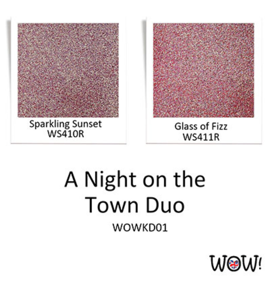 WOW! Duo's A Night on the Town Embossing Powder Set (WOWKD001) WOW! Duo's A Night on the Town Embossing Powder Set (WOWKD001)