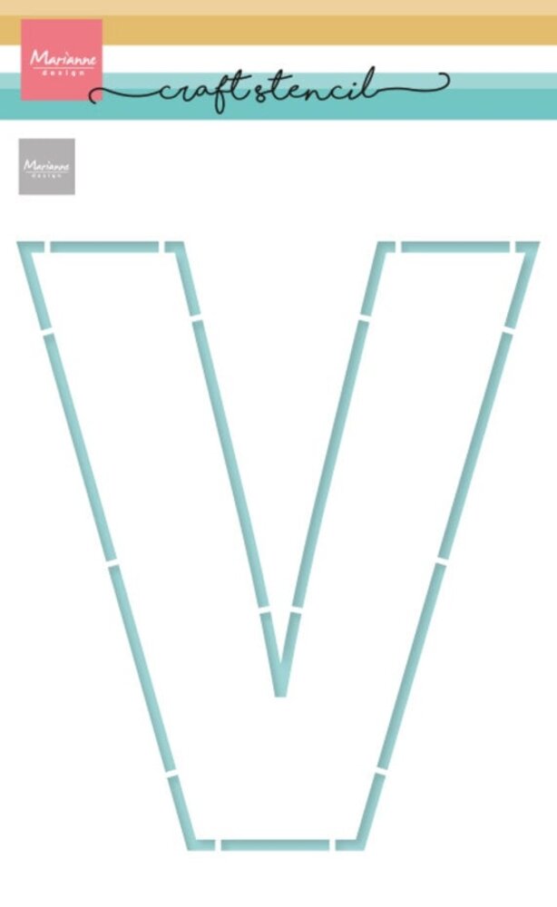 Marianne Design Craft Stencil A5 Letter V (PS8161) Marianne Design Craft Stencil A5 Letter V (PS8161)