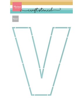Marianne Design Craft Stencil A5 Letter V (PS8161)* Marianne Design Craft Stencil A5 Letter V (PS8161)*
