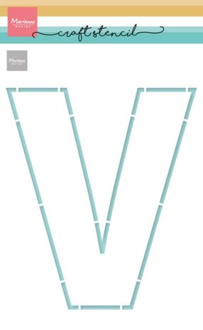 Marianne Design Craft Stencil A5 Letter V (PS8161) Marianne Design Craft Stencil A5 Letter V (PS8161)