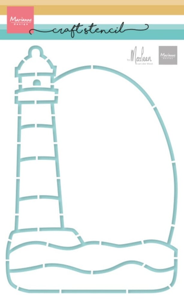 Marianne Design Craft Stencil A5 Lighthouse (PS8165) Marianne Design Craft Stencil A5 Lighthouse (PS8165)