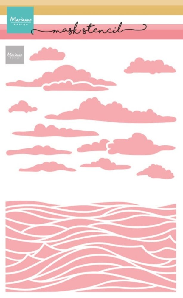 Marianne Design Masking Stencil A5 Sea Scenery (PS8164) Marianne Design Masking Stencil A5 Sea Scenery (PS8164)