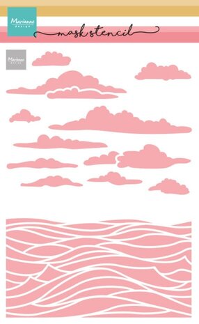 Marianne Design Masking Stencil A5 Sea Scenery (PS8164) Marianne Design Masking Stencil A5 Sea Scenery (PS8164)