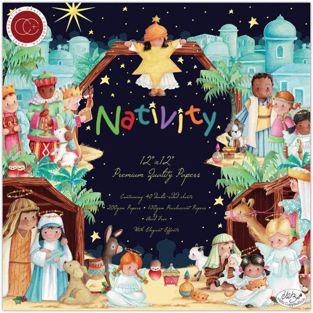 Craft Consortium Nativity 12x12 Inch Paper Pad (CCPPAD) Craft Consortium Nativity 12x12 Inch Paper Pad (CCPPAD)