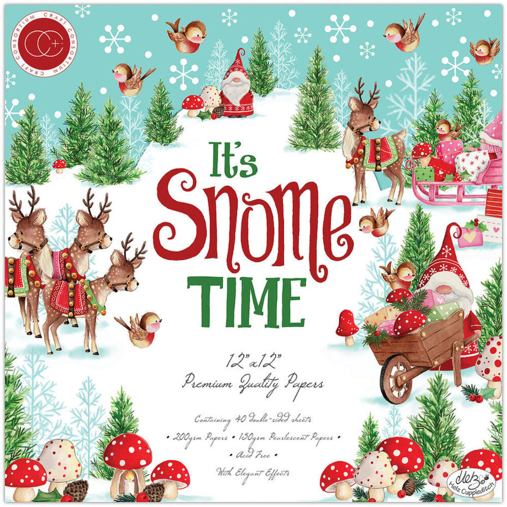 Craft Consortium It's Snome Time 12x12 Inch Paper Pad (CCPPAD011) Craft Consortium It's Snome Time 12x12 Inch Paper Pad (CCPPAD011)