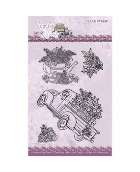 Berrie's Beauties Lovely Lilacs Clear Stamp Set Pick-up Truck (BBCS10009) Berrie's Beauties Lovely Lilacs Clear Stamp Set Pick-up Truck (BBCS10009)