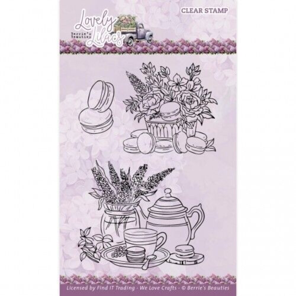 Berrie's Beauties Lovely Lilacs Clear Stamp Set Macarons (BBCS10010) Berrie's Beauties Lovely Lilacs Clear Stamp Set Macarons (BBCS10010)