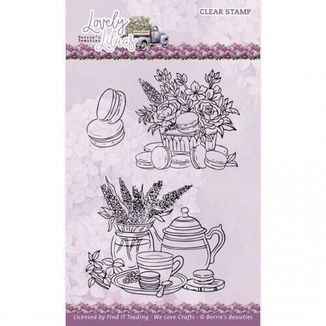 Berrie's Beauties Lovely Lilacs Clear Stamp Set Macarons (BBCS10010) Berrie's Beauties Lovely Lilacs Clear Stamp Set Macarons (BBCS10010)