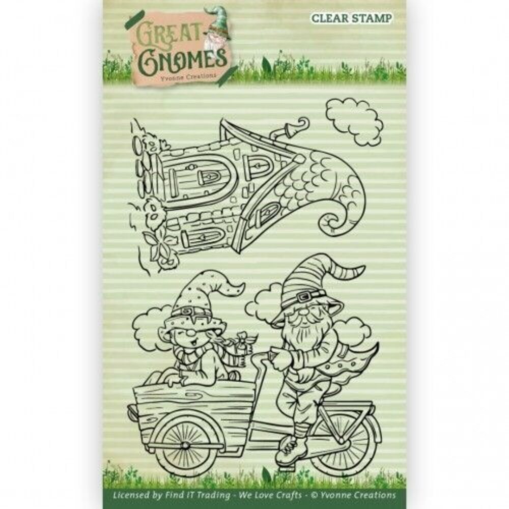 Yvonne Creations Great Gnomes Clear Stamp Set Biking Gnome (YCCS10083) Yvonne Creations Great Gnomes Clear Stamp Set Biking Gnome (YCCS10083)
