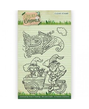 Yvonne Creations Great Gnomes Clear Stamp Set Biking Gnome (YCCS10083) Yvonne Creations Great Gnomes Clear Stamp Set Biking Gnome (YCCS10083)