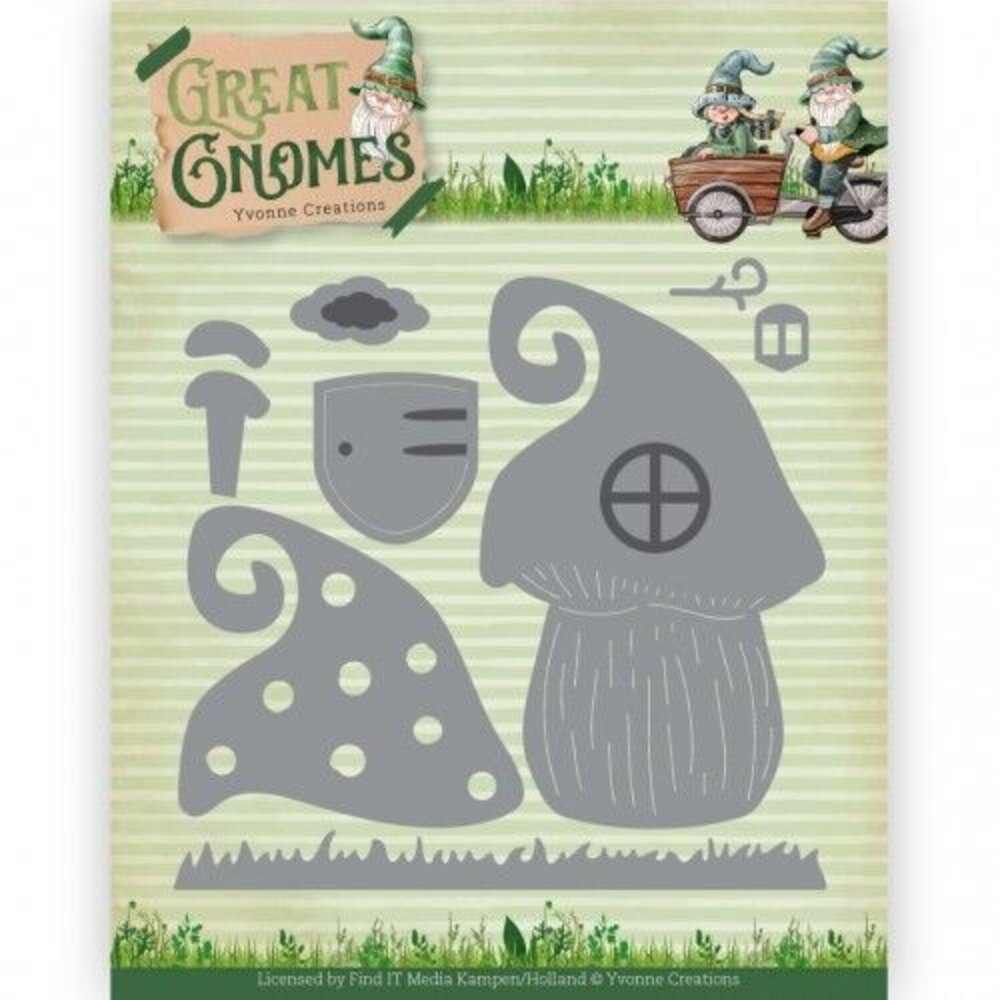 Yvonne Creations Great Gnomes Great Gnome Home Dies (YCD10350)