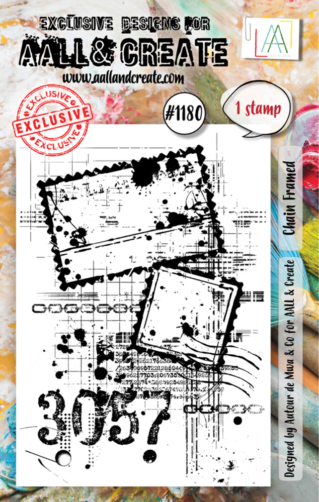 AALL and Create Clear Stamp Set A7 Chain Framed (AALL-TP-1180) AALL and Create Clear Stamp Set A7 Chain Framed (AALL-TP-1180)