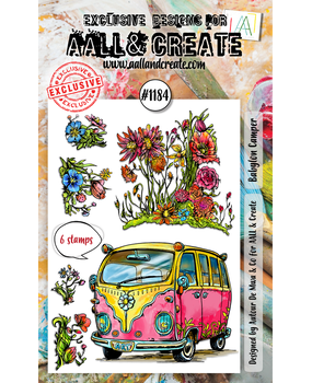 AALL and Create Clear Stamp Set A6 Babylon Camper (AALL-TP-1184)