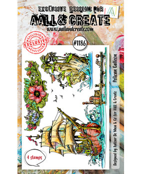 AALL and Create Clear Stamp Set A6 Pelican Galleon (AALL-TP-1186)*