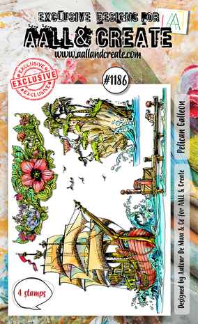 AALL and Create Clear Stamp Set A6 Pelican Galleon (AALL-TP-1186) AALL and Create Clear Stamp Set A6 Pelican Galleon (AALL-TP-1186)
