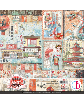 Ciao Bella Papercrafting Land of the Rising Sun 12x12 Inch Paper Pad (CBPM076)