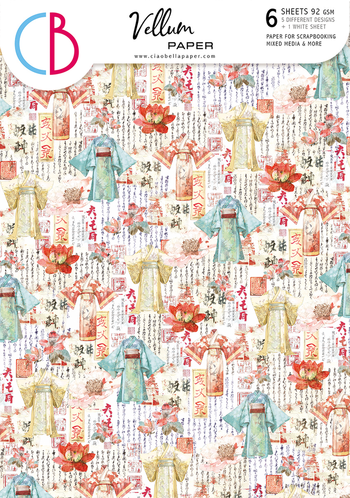 Ciao Bella Papercrafting Land of the Rising Sun A4 Vellum Paper (CBV015)