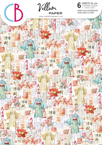 Ciao Bella Papercrafting Land of the Rising Sun A4 Vellum Paper (CBV015)