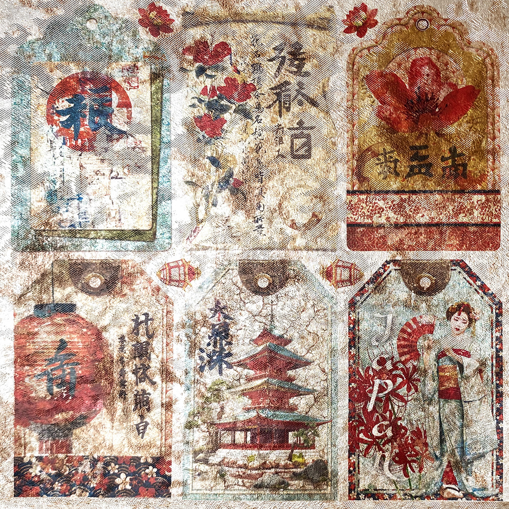 Ciao Bella Papercrafting Land of the Rising Sun 6x6 Inch Deluxe Paper (CBDQ010) Ciao Bella Papercrafting Land of the Rising Sun 6x6 Inch Deluxe Paper (CBDQ010)