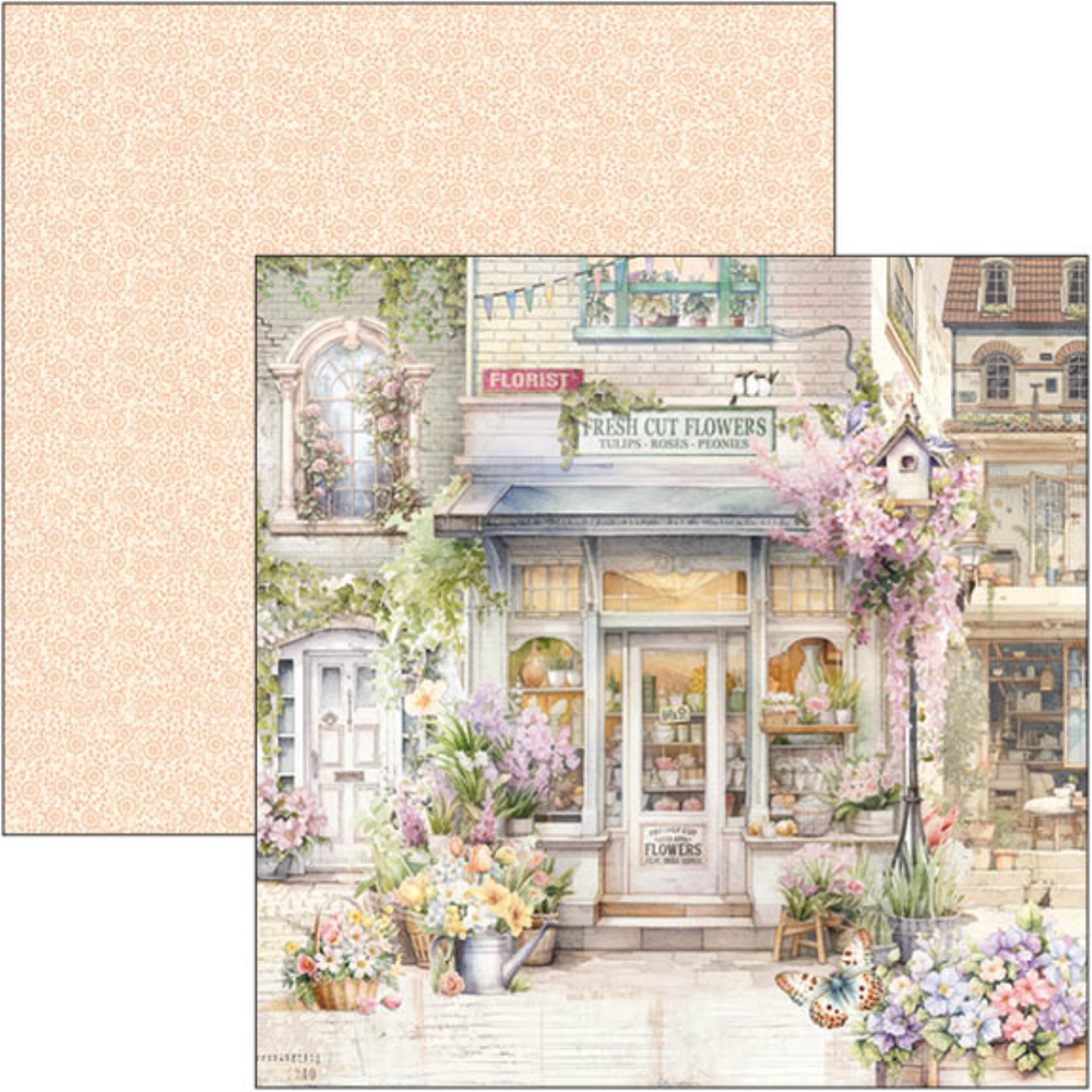 Ciao Bella Papercrafting Flower Shop 8x8 Inch Paper Pad (CBH077) Ciao Bella Papercrafting Flower Shop 8x8 Inch Paper Pad (CBH077)