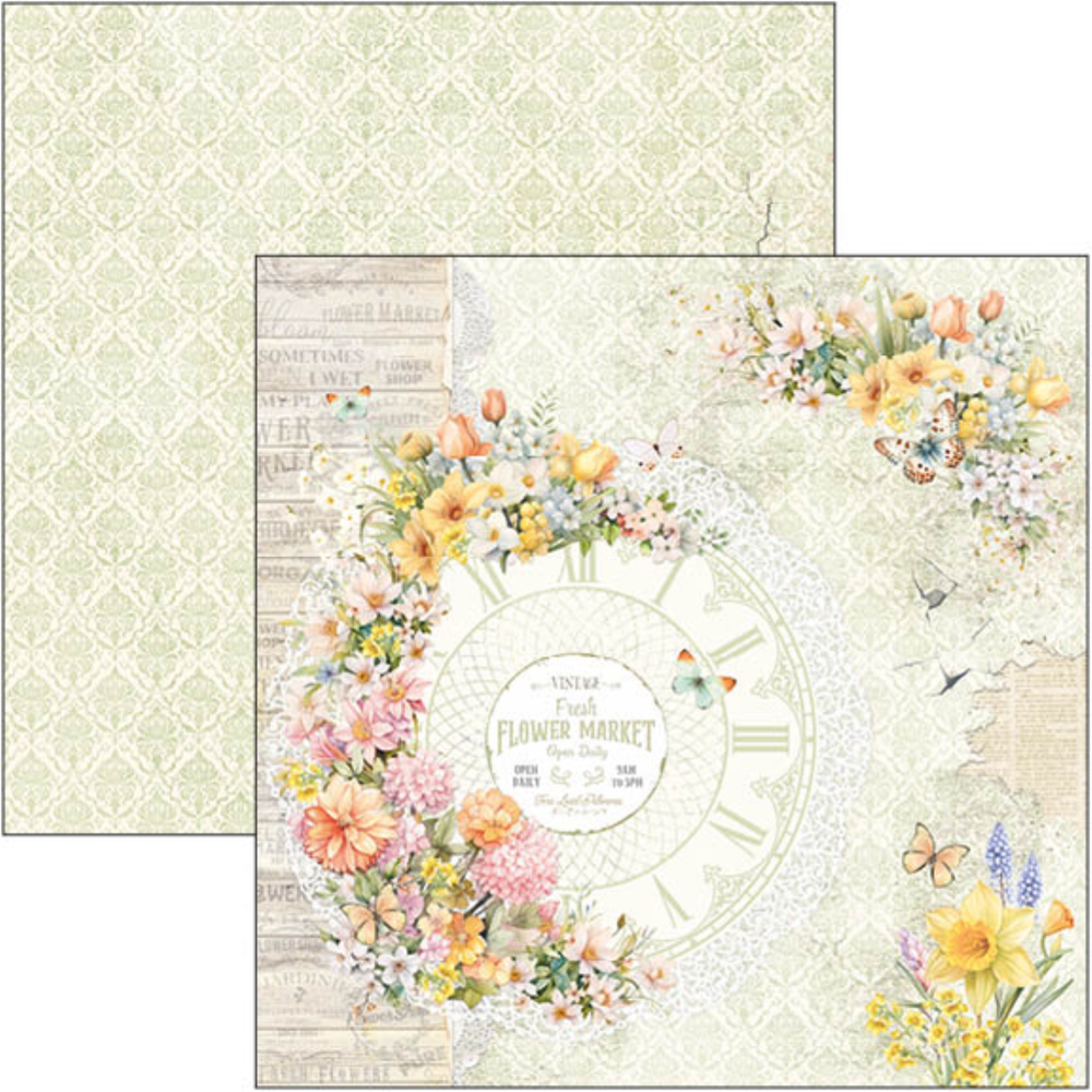 Ciao Bella Papercrafting Flower Shop 8x8 Inch Paper Pad (CBH077) Ciao Bella Papercrafting Flower Shop 8x8 Inch Paper Pad (CBH077)