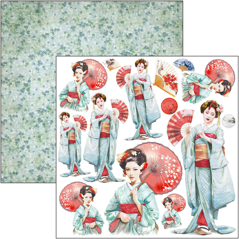 Ciao Bella Papercrafting Land of the Rising Sun 6x6 Inch Paper Pad (CBQE076)