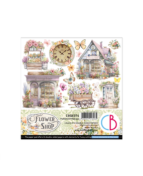 Ciao Bella Papercrafting Flower Shop 6x6 Inch Paper Pad (CBQE077)