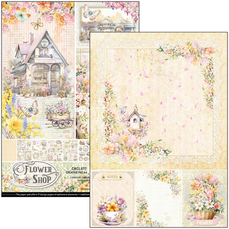 Ciao Bella Papercrafting Flower Shop A4 Creative Pad (CBCL077)