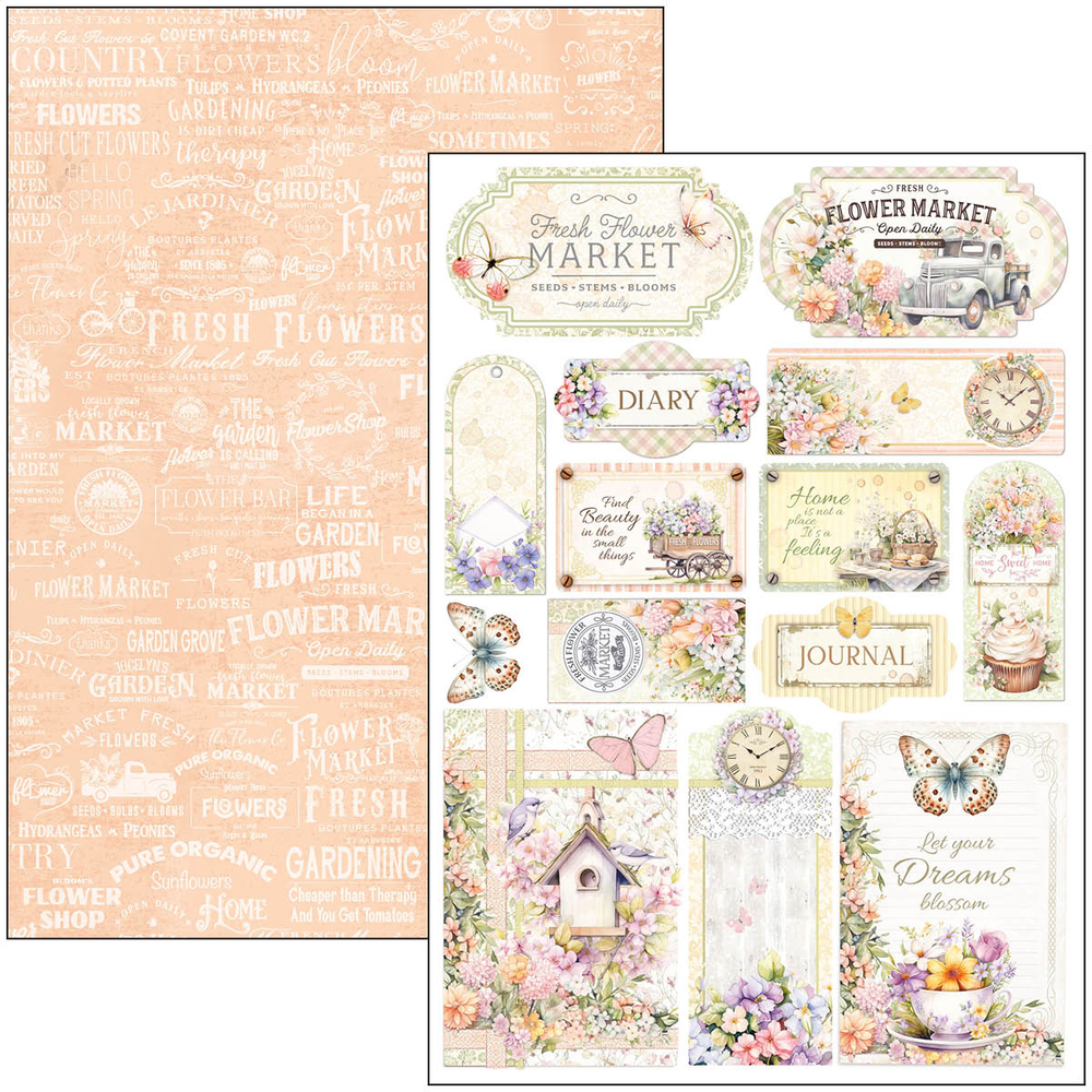 Ciao Bella Papercrafting Flower Shop A4 Creative Pad (CBCL077)